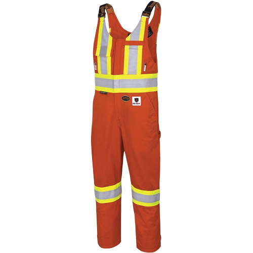 7712 FR-Tech&reg; Flame-Resistant Overalls, Small, High Visibility Orange Cintas