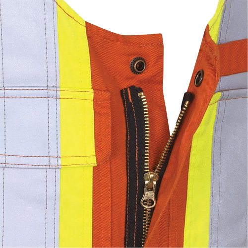 7712 FR-Tech&reg; Flame-Resistant Overalls, Small, High Visibility Orange Cintas
