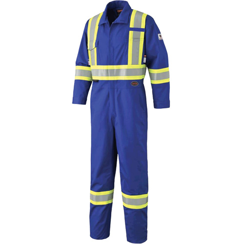7706 Combinaison ignifuge FR-Tech avec fermetures &agrave; glissi&egrave;re aux jambes, Taille 36, Bleu royal, 9,7 cal/cm² Cintas