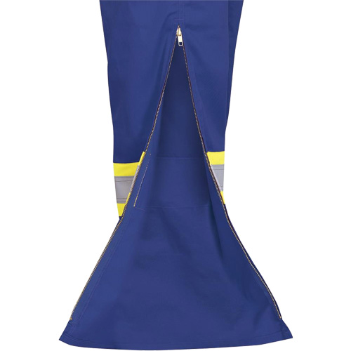 7706 Combinaison ignifuge FR-Tech avec fermetures &agrave; glissi&egrave;re aux jambes, Taille 36, Bleu royal, 9,7 cal/cm² Cintas