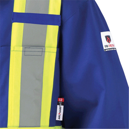 7706T Combinaison ignifuge FR-Tech avec fermetures &agrave; glissi&egrave;re aux jambes, Taille 40 (grand taille), Bleu royal, 9,7 cal/cm² Cintas