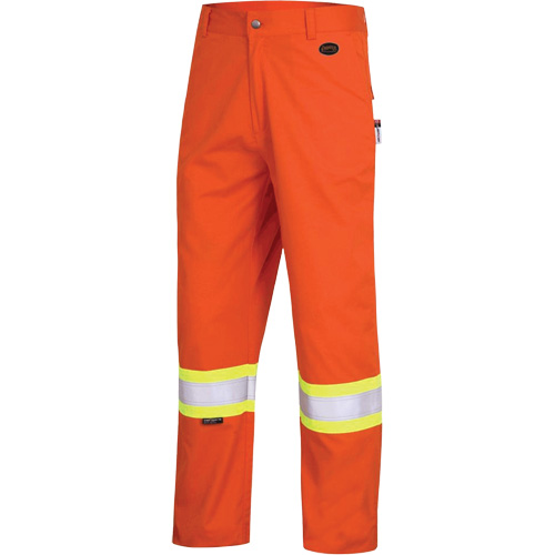 7763 Pantalon de s&eacute;curit&eacute; haute visibilit&eacute; r&eacute;sistant aux arcs &eacute;lectriques FR-Tech 88/12, 32, x 30, Orange haute visibilit&eacute;, 9,7 cal/cm² Cintas