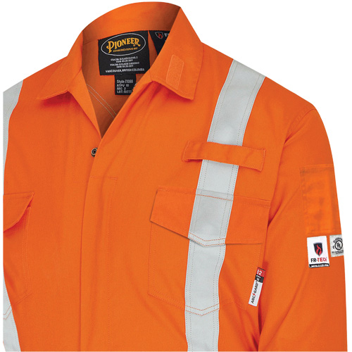 7702BB Combinaison de s&eacute;curit&eacute; FR-Tech 2 tons, Taille 36, Bleu marin/Orange, 10 cal/cm² Cintas
