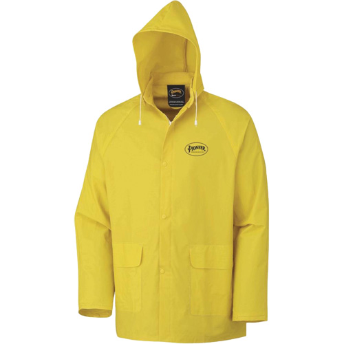 577J Rain Jacket, Polyester/PVC, Small, Yellow Cintas