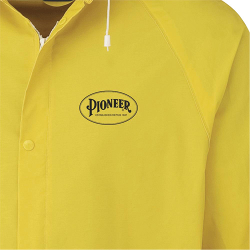 577J Rain Jacket, Polyester/PVC, Small, Yellow Cintas