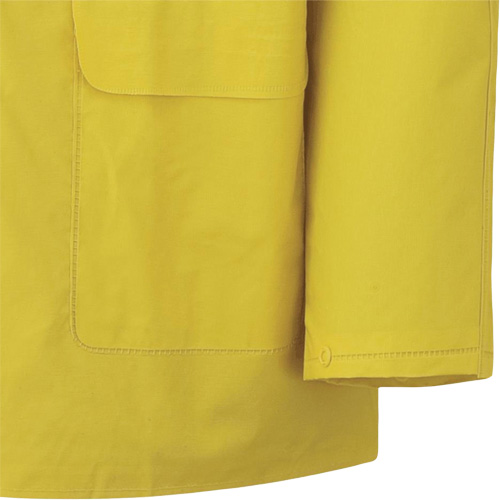 577J Rain Jacket, Polyester/PVC, Small, Yellow Cintas
