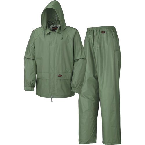 583 Rain Suit, Polyester/PVC, Small, Green Cintas