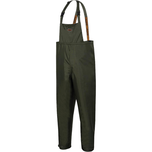 D8120P Nailhead Ripstop Tree Planter Bib Pants, X-Small, Polyester/PVC, Green Cintas