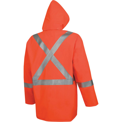 576J Veste de pluie ignifuge haute visibilit&eacute;, Petit, Orange haute visibilit&eacute; Cintas