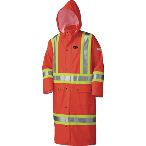 5896 Manteau long imperm&eacute;able et ignifuge, Petit, Orange haute visibilit&eacute; Cintas