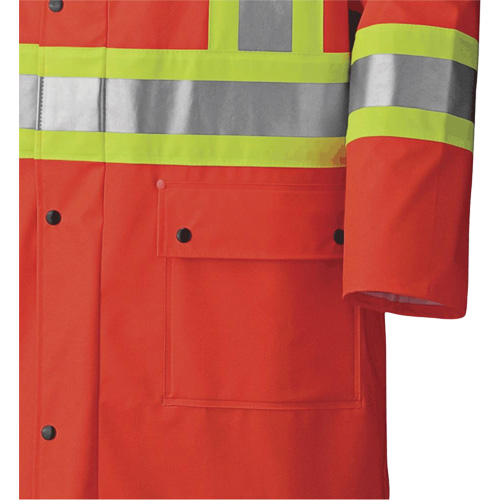 5896 Manteau long imperm&eacute;able et ignifuge, Petit, Orange haute visibilit&eacute; Cintas