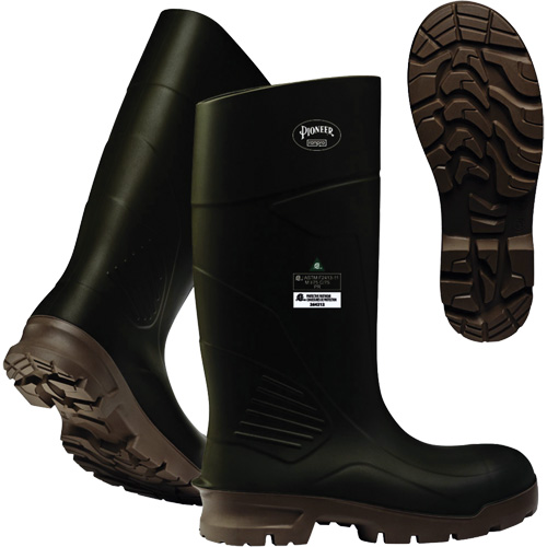 B405FUL.GR Bottes &agrave; plaque d'acier Pioneer, Polyur&eacute;thane, Embout Acier, Pointure 4, Semelle R&eacute;sistant aux perforations Cintas