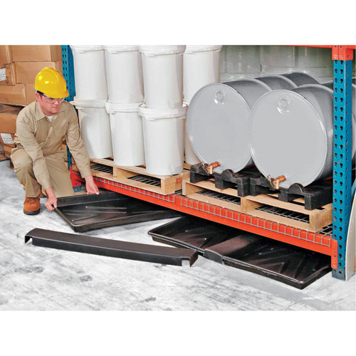 Triple-Tray Ultra-Rack Containment Tray&reg;, 72" L x 44" W x 2.8" H, 24 US gal. Spill Capacity Cintas