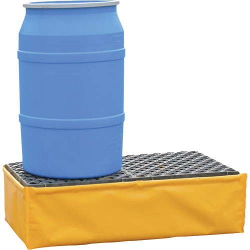 2-Drum Flexible Ultra-Spill Pallet&reg;, 66 US gal. Spill Capacity, 48" x 24" x 14" Cintas