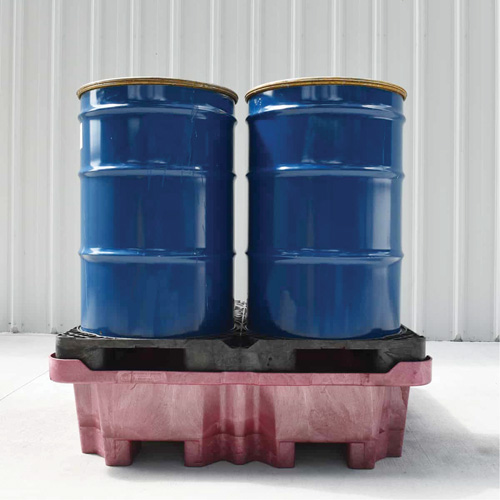4-Drum Ultra-Spill King&reg; Drum Spill Pallet, 85 US gal. Spill Capacity, 51" x 51" x 17.5" Cintas