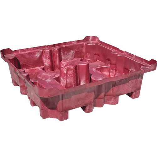 4-Drum Ultra-Spill King&reg; Drum Spill Pallet, 85 US gal. Spill Capacity, 51" x 51" x 17.5" Cintas