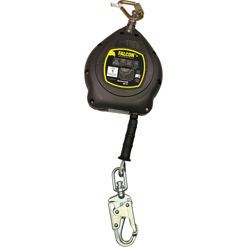 Cordage de s&eacute;curit&eacute; autor&eacute;tractable Falcon +, 20', Acier galvanis&eacute;, Pivotant Cintas