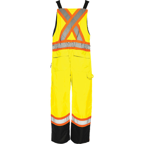 Salopette de s&eacute;curit&eacute; dhiver TO1, Polyester, Petit, Noir/Jaune lime haute visibilit&eacute; Cintas