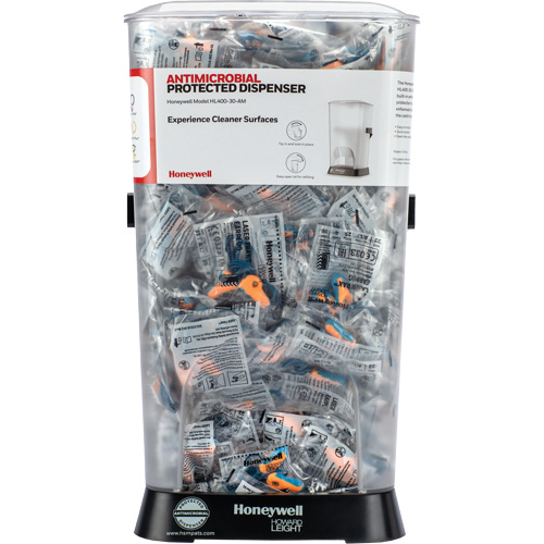 Distributeur de bouchons doreille filaires HL400 AM avec boîte de bouchons doreille LT-30 Cintas