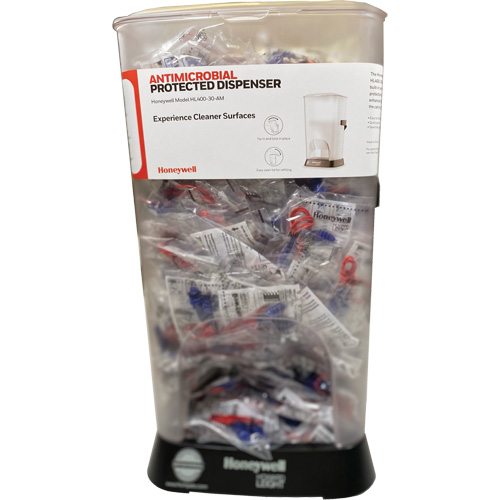 Distributeur de bouchons doreille filaires HL400 AM avec boîte de bouchons doreille AS-30R Cintas