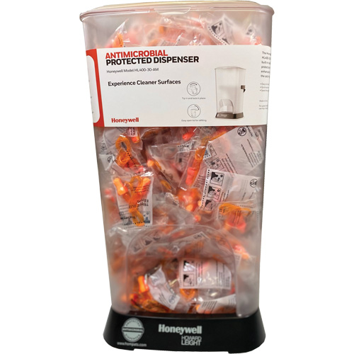 Distributeur de bouchons doreille filaires HL400 AM avec boîte de bouchons doreille TFP-30 Cintas