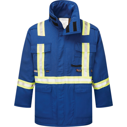 Parka isol&eacute;, antistatique et ignifuge  6,5 oz Westex DH, T-Grand, Bleu royal Cintas