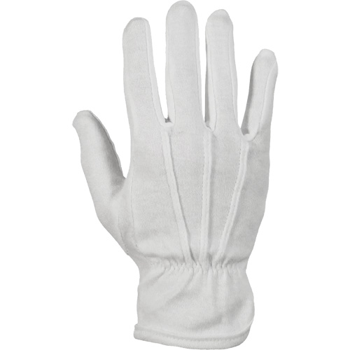 Gants d'inspection classiques Parade, Coton/Nylon, Poignet Non ourl&eacute;, 9/Grand Cintas