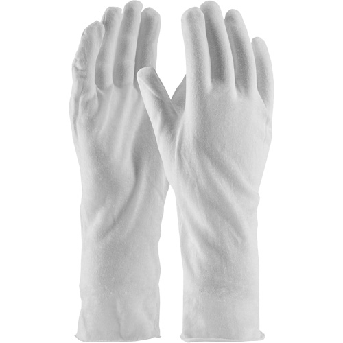 Gants d'inspection de qualit&eacute; sup&eacute;rieure CleanTeam, Coton, Poignet Non ourl&eacute;, Taille unique Cintas