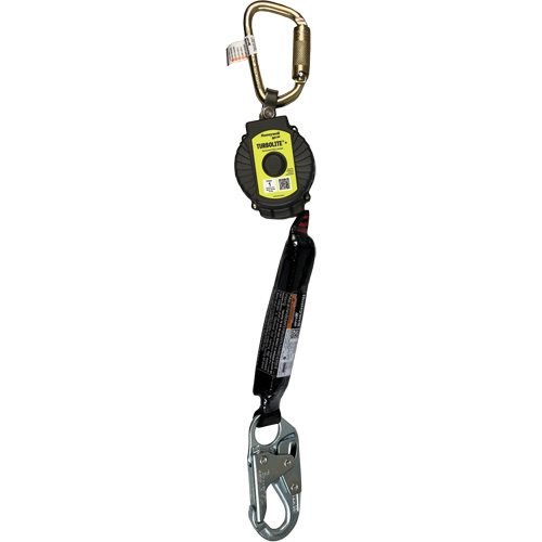 Limiteur de chute personnel TurboLite+ Miller, 11', Sangles, Stationnaire Cintas