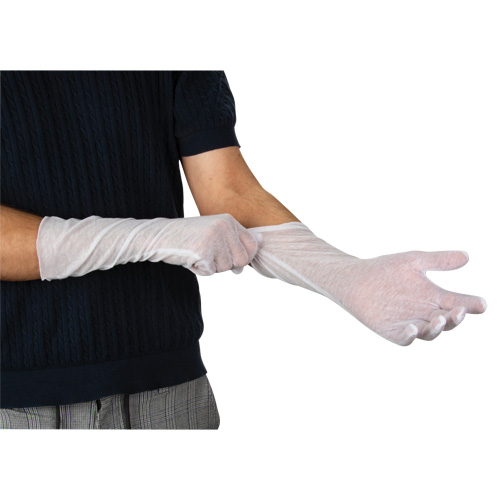 Lightweight Inspection Gloves, Poly/Cotton, Hemmed Cuff, Men's Cintas