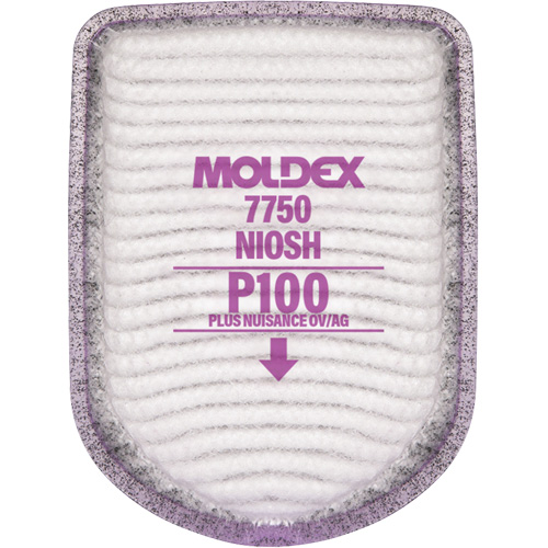 Filtre pour respirateur semi-rectangulaire, Filtre contre les particules avec suppresion de vapeurs nuisibles, Vapeurs organiques/Gaz acides/P100 Cintas