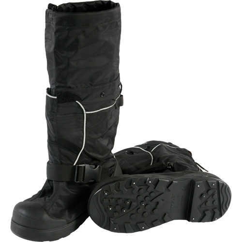 Couvre-chaussure pour traction sur glace Winter-Tuff Orion XT avec gu&ecirc;tre, Nylon/Polyur&eacute;thane, Boucles et crochets Cintas