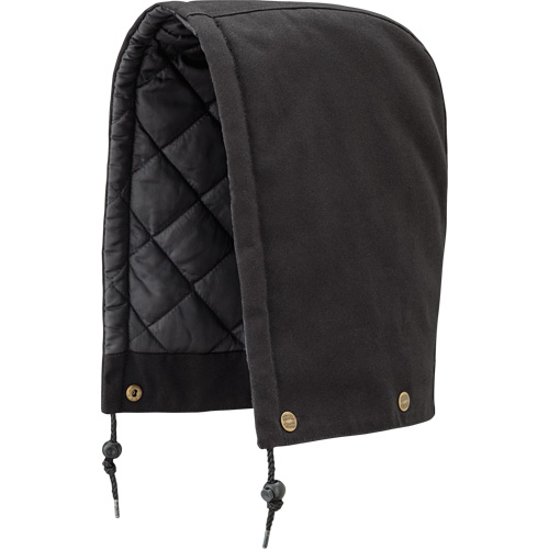 538BK Hood for Quilted Safety Parka, Bomber or Coverall, Black, Cotton Cintas