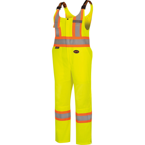 6000W Women's High-Visibility Traffic Safety Overalls, Polyester, X-Small, High Visibility Lime-Yellow Cintas