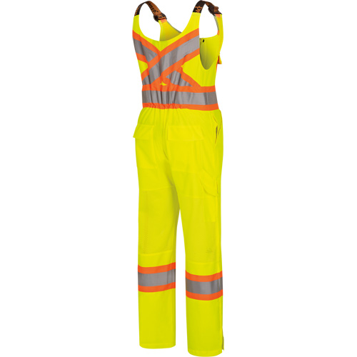 6000W Women's High-Visibility Traffic Safety Overalls, Polyester, X-Small, High Visibility Lime-Yellow Cintas