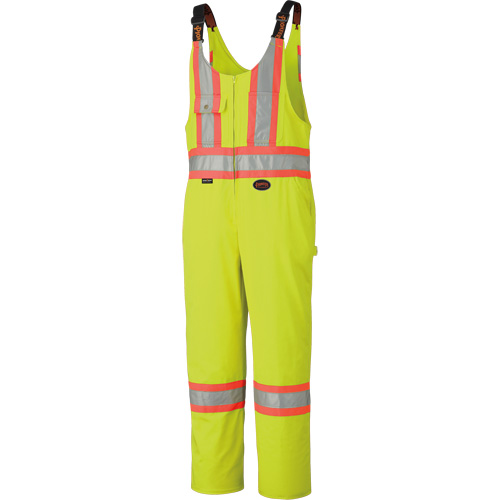 6616T High-Visibility Heavy-Duty Overalls, Poly-Cotton, 40 (Tall), High Visibility Lime-Yellow Cintas
