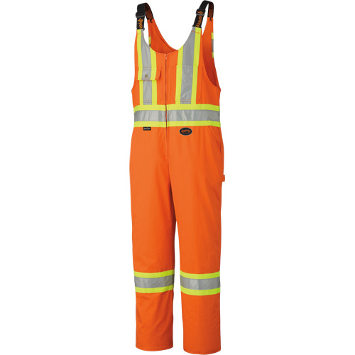 6617ZT High-Visibility Safety Overalls with Leg Zippers, Poly-Cotton, 40 (Tall), High Visibility Orange Cintas