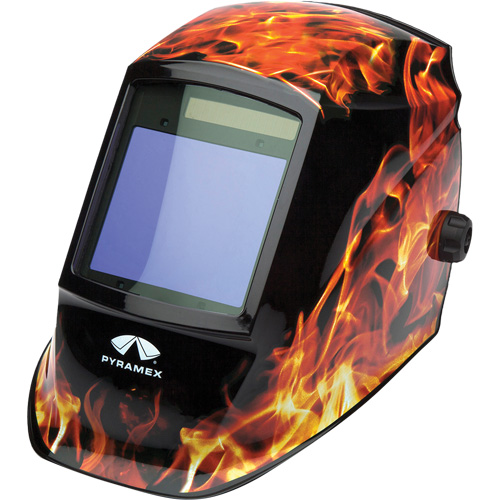 Leadhead&reg; Auto Darkening Welding Helmet, 3.8" L x 3.4" W View Area, 9 - 13 Shade Range Cintas