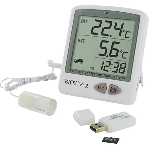 Living Vaccine Data Logger, - 50 °C to +70 °C (- 58 °F to +158 °F) Cintas