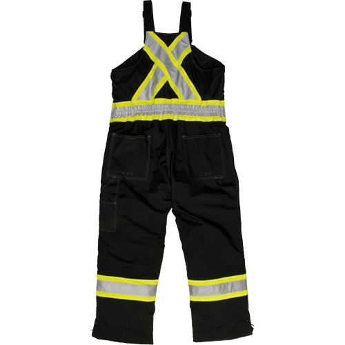 Ripstop Insulated Safety Bib Overall, Polyester, X-Small, Black Cintas