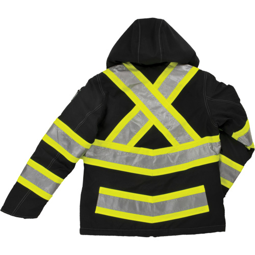Manteau de s&eacute;curit&eacute; isolant et extensible pour femmes, Polyester, Noir, Grand Cintas