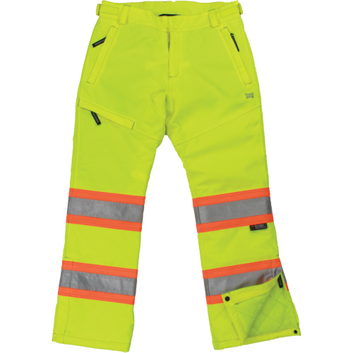 Womens Insulated Flex Safety Pant, Polyester, X-Large, High Visibility Lime-Yellow Cintas