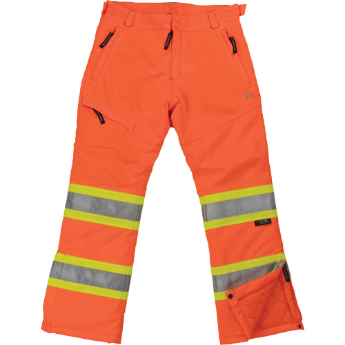 Womens Insulated Flex Safety Pant, Polyester, X-Small, High Visibility Orange Cintas
