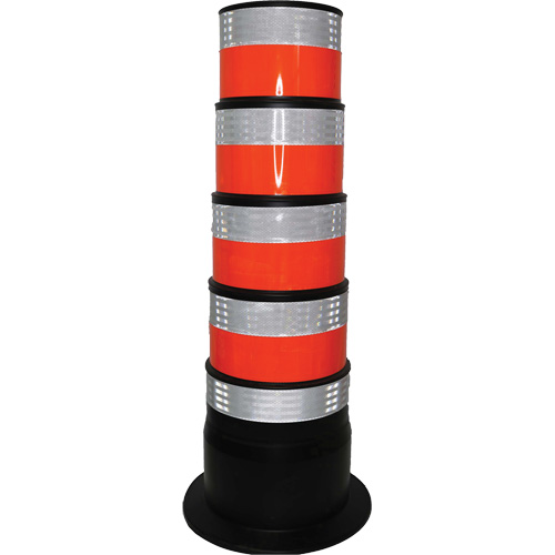 Channelizer, 47.25" High, Orange/White Cintas