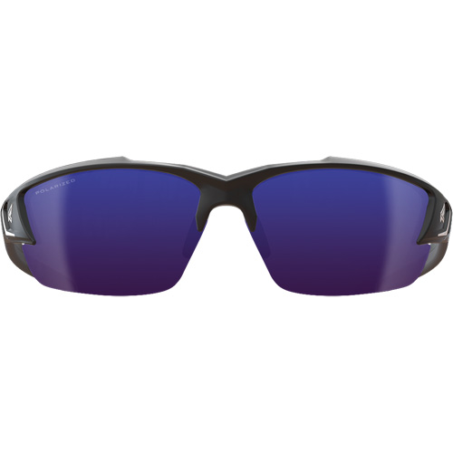 Khor G2 Safety Glasses, Blue Mirror Lens, Anti-Scratch/Polarized, ANSI Z87+/MCEPS GL-PD 10-12/Meets/Exceeds CSA Z94.3 Cintas