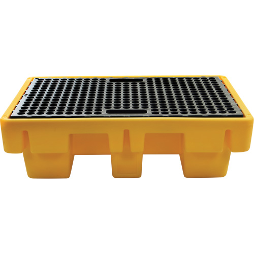 2-Drum Spill Pallet, 61 US gal. Spill Capacity, 51.5" x 36" x 15" Cintas