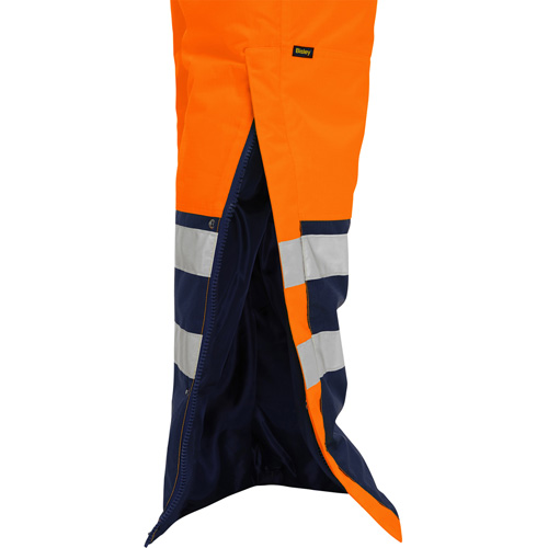 Bisley&reg; Extreme Cold Bib Overall, Polyester, Small, High Visibility Orange Cintas