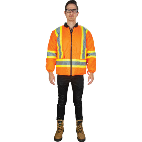 Parka d'hiver imperm&eacute;able 7-en-1, Orange haute visibilit&eacute;, Moyen Cintas