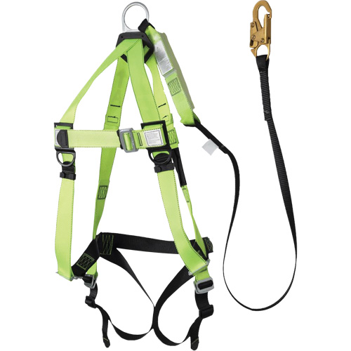 FBH-10000A5440-6 Harnais & longe classe A de 6' avec capacit&eacute; de 220 lb, Combinaison harnais/longe Cintas