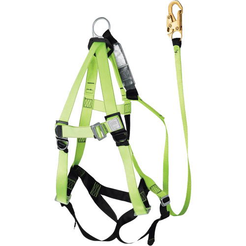 FBH-10000A6440-4 Harnais & longe classe A de 4' avec capacit&eacute; de 350 lb, Combinaison harnais/longe Cintas